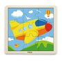 Viga - Puzzle din lemn Avion , Puzzle Copii , Cu piese mari, piese 9 - 1