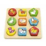 Viga - Puzzle din lemn Cuburi cu animale , Puzzle Copii, piese 18 - 3