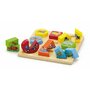 Viga - Puzzle din lemn Cuburi cu mijloace de transport , Puzzle Copii, piese 18 - 3