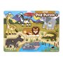 Melissa & Doug - Puzzle din lemn Animalele safari - 3