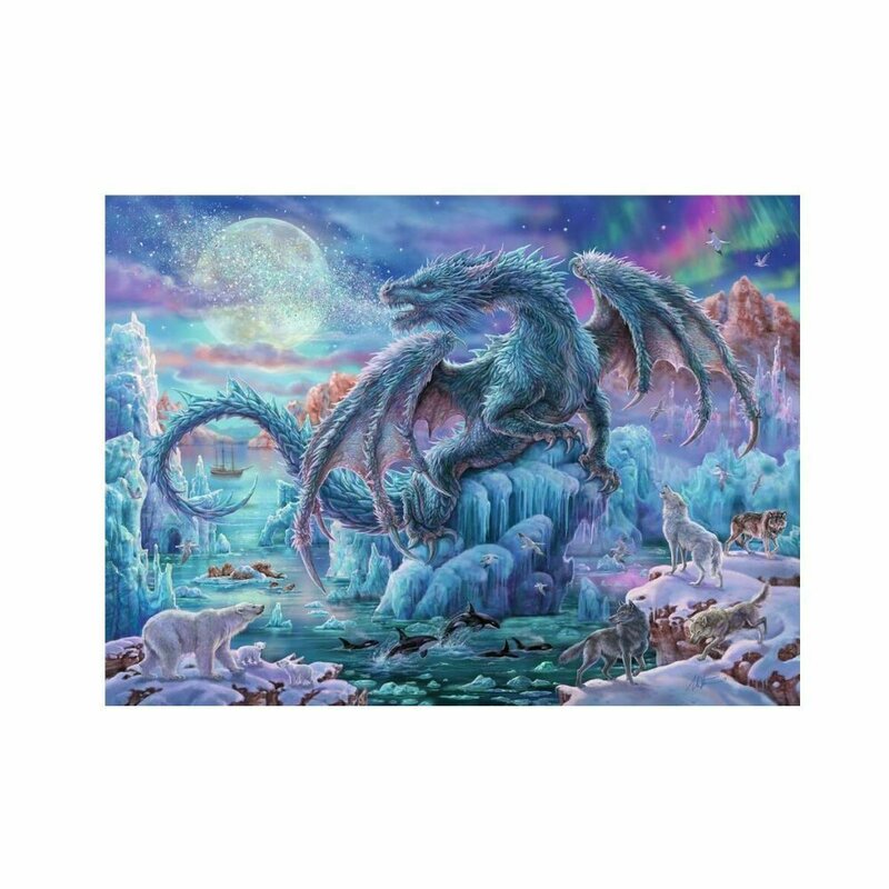 Ravensburger - PUZZLE DRAGON MISTIC, 500 PIESE