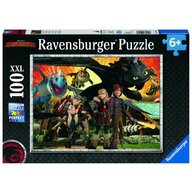 Ravensburger - Puzzle Dragons, 100 piese