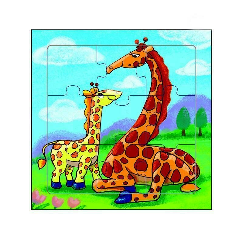 MamaMemo - Puzzle educativ girafe, 18m+