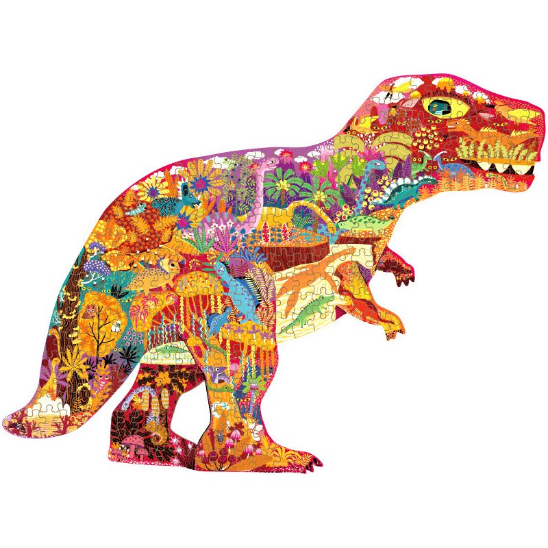 Mideer - Puzzle forma Dinozaur, 280 piese MD3083
