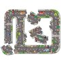 Orchard toys - Puzzle gigant de podea traseu masini, 20 piese - 2