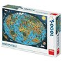 Puzzle - Harta lumii pentru copii (1000 de piese) - 1