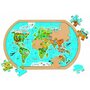RS Toys - Puzzle Harta lumii  din lemn - 1