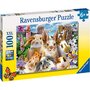 Ravensburger - Puzzle animale Iepurasi Puzzle Copii, piese 100 - 3