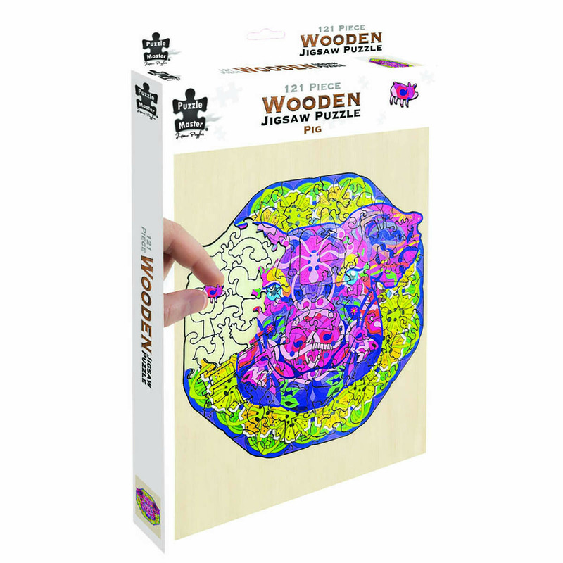Puzzle lemn porc
