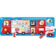 Banana Panda - Puzzle vehicule Masina de pompieri 98x33 cm Puzzle Copii, piese 23