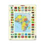 Larsen - Puzzle maxi Africa cu steaguri (limba engleza)  orientare tip vedere  70 de piese - 1