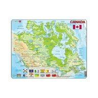 Puzzle maxi Canada, orientare tip vedere, 100 de piese, Larsen