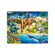 Larsen - Puzzle maxi Dinozauri din perioada cretacica  orientare tip vedere 57 de piese