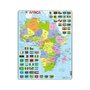 Larsen - Puzzle maxi Harta Africii  orientare tip portret  70 de piese - 1