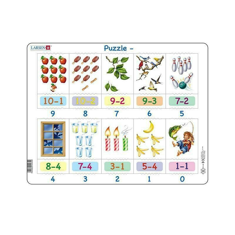 Puzzle maxi Scaderi cu imagini, orientare tip vedere, 20 de piese, Larsen