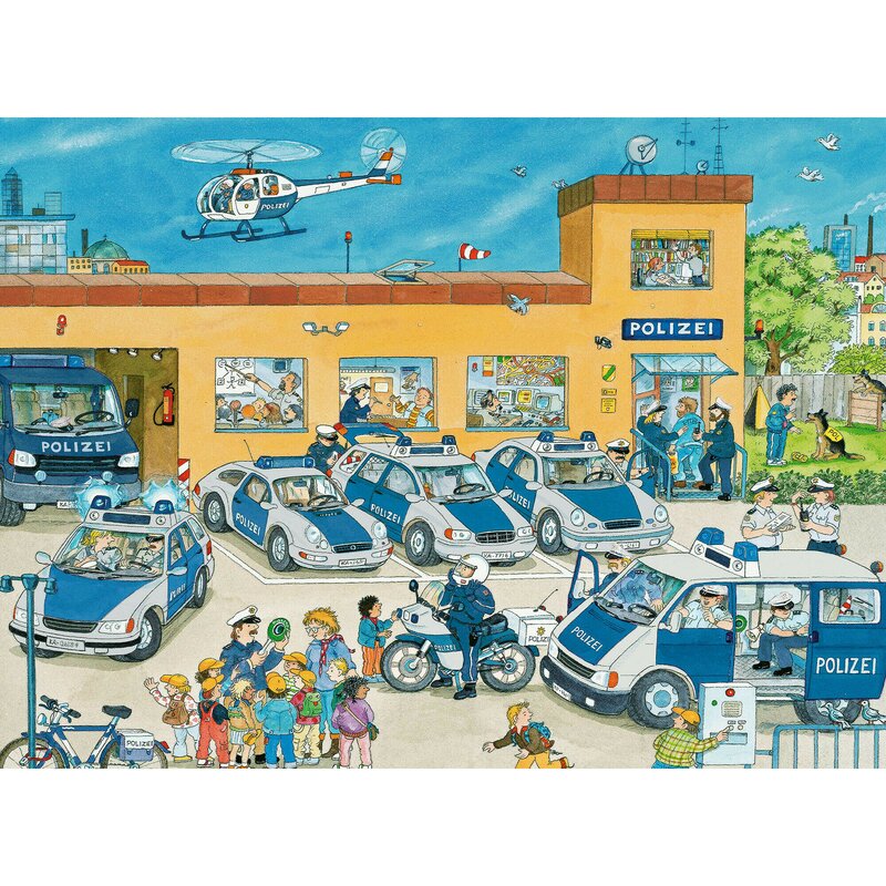 Puzzle Politie, 100 Piese Jucarii & Cadouri