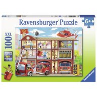 Ravensburger - Puzzle Pompieri salvatori, 100 piese