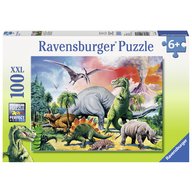 Ravensburger - Puzzle Printre dinozauri, 100 piese