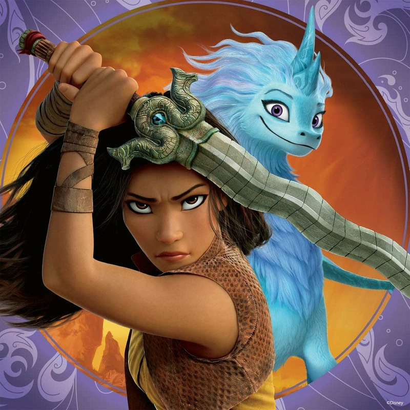 Puzzle raya si ultimul dragon, 3x49piese