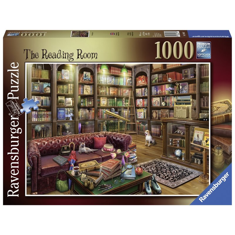 Ravensburger - Puzzle Sala de lectura, 1000 piese
