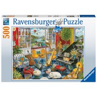 Ravensburger - Puzzle peisaje Sala de muzica Puzzle Copii, piese 500