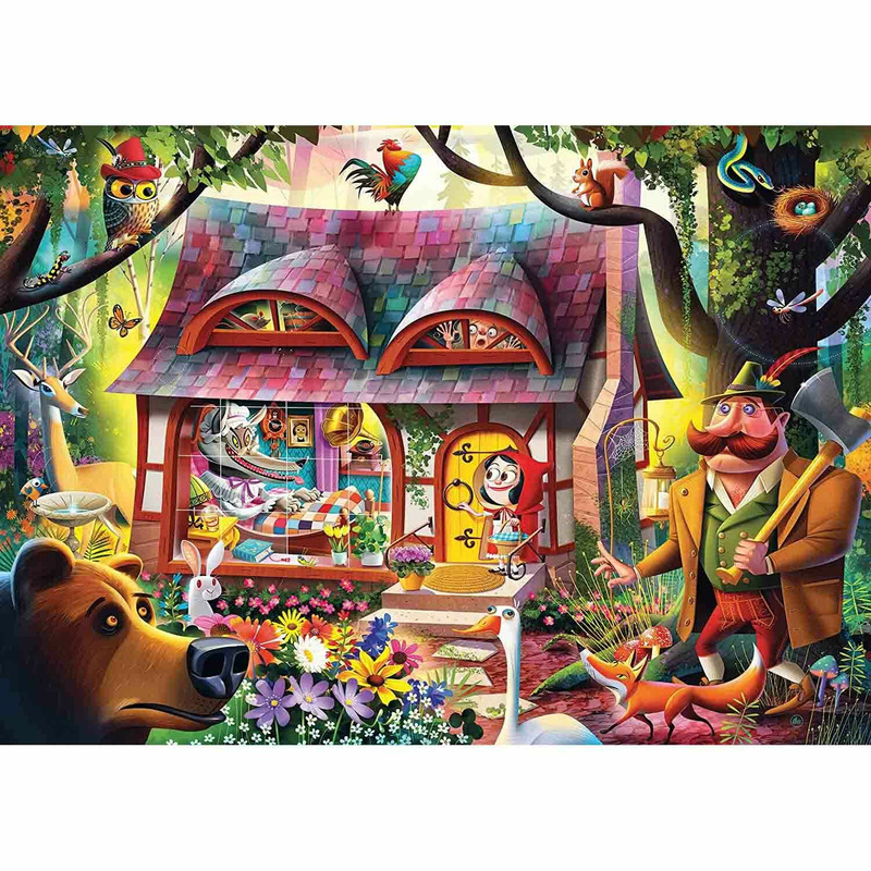 Puzzle scufita rosie, 1000 piese