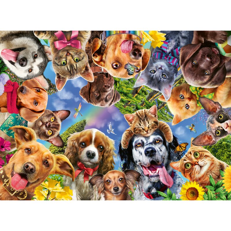 Puzzle Selfie Cu Animale, 500 Piese