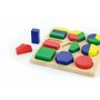 Viga - Puzzle din lemn Sortator cu forme geometrice si fractii , Puzzle Copii, piese 18 - 2