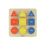 Masterkidz - Puzzle sortator de forme geometrice si culori, din lemn, +2 ani,  - 1