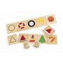 Viga - Puzzle din lemn Invata formele , Puzzle Copii, piese 35 - 1
