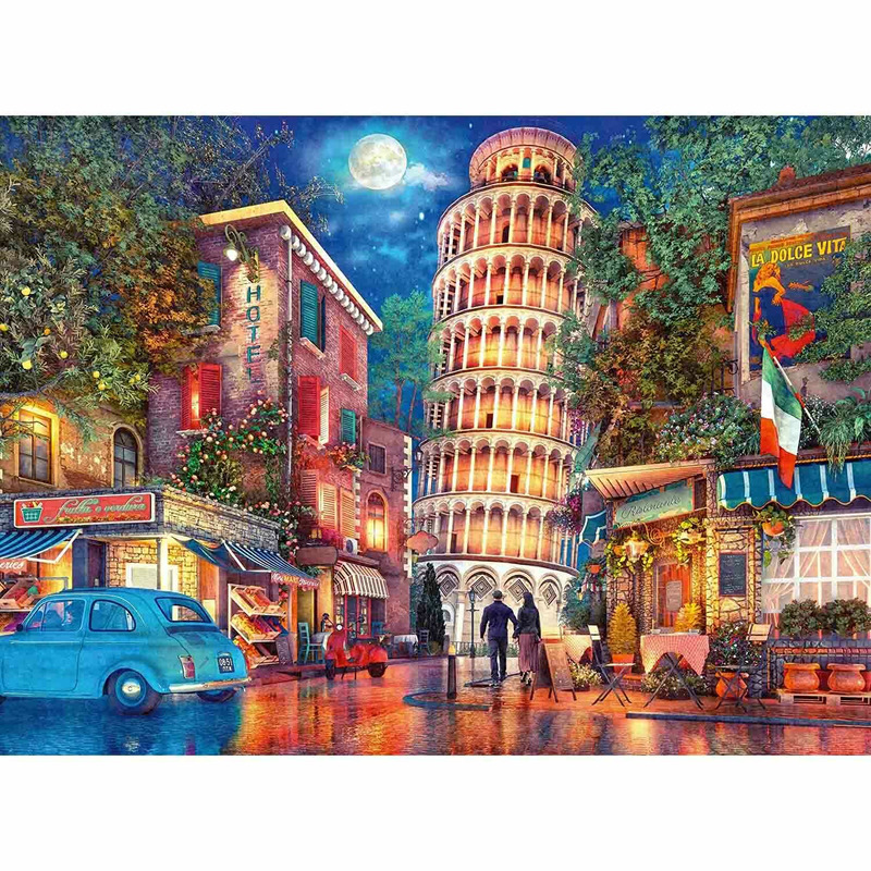 Puzzle Strazile Din Pisa, 500 Piese