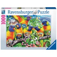 Ravensburger - Puzzle animale Tinutul Loriinilor Puzzle Adulti, piese 1000
