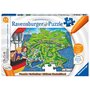 Ravensburger - Puzzle educativ Harta Tiptoi Puzzle Copii, piese 100 - 2
