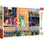 Trefl - Puzzle orase New York Neon , Puzzle Copii, piese 1000 - 1