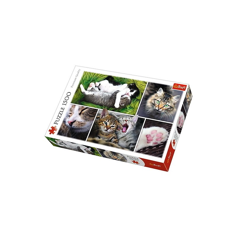 Trefl - Puzzle animale Viata pisicilor , Puzzle Copii, piese 1500
