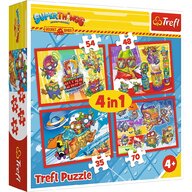 Trefl - Puzzle personaje Spionii secreti , Puzzle Copii ,  4 in 1, piese 207