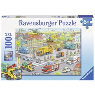 Ravensburger - Puzzle Utilaje in oras, 100 piese