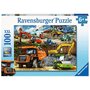Ravensburger - Puzzle vehicule De constructii Puzzle Copii, piese 100 - 2