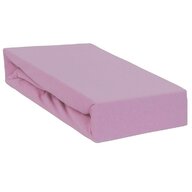 Qmini - Cearceaf impermeabil cu elastic, Pentru patut 120x60 cm, Din jerseu, Pink