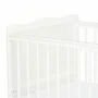 Patut din lemn bebe, 120x60 cm, Cu sertar, Cu sina speciala pentru dentitie, Multifunctional,  EN716-1, EN716-2, Alb, Qmini, Julia - 10
