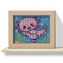 Quercetti - Set creativ Kawaii Axolotl , Pixel Art,  4 planse - 2