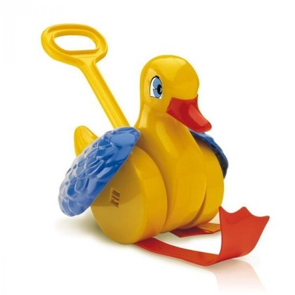 Quercetti - Jucarie pentru bebelusi cu maner Quack Flap Gasca
