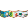 Rainbow Designs - Jucarie textila Tiny & Very Hungry Caterpillar cu doua fete pentru dezvoltare senzoriala - 1