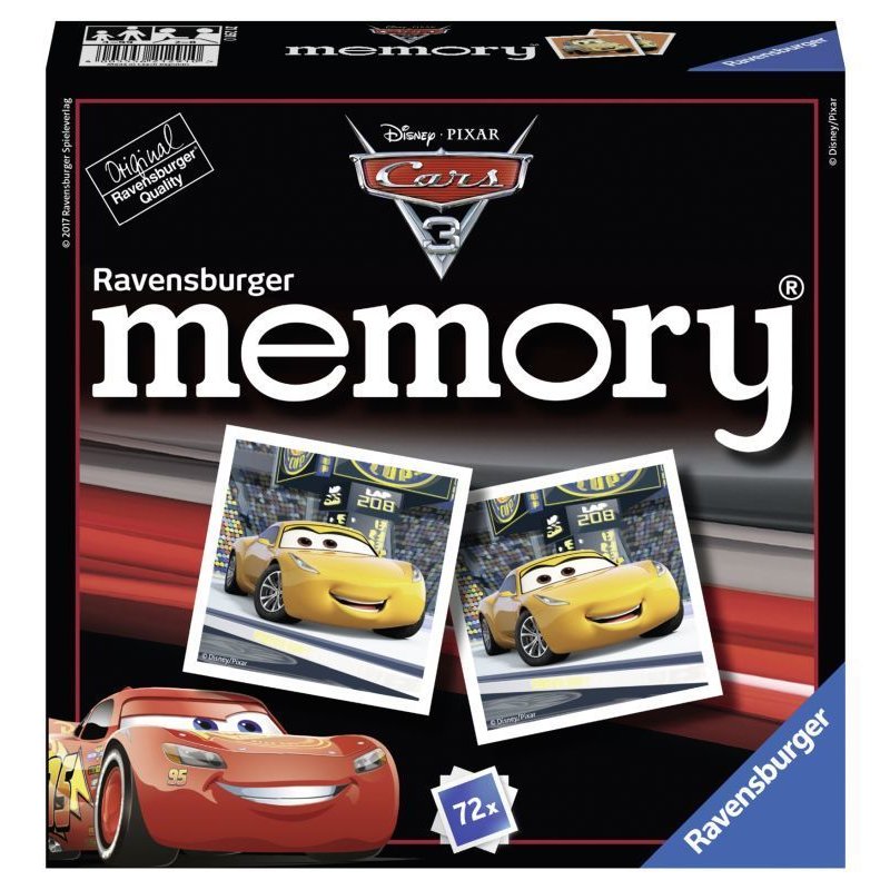 Ravensburger - Jocul Memoriei - Disney Cars 3