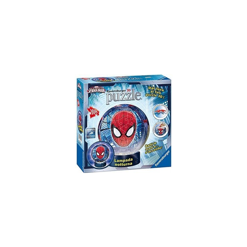 Ravensburger - Puzzle 3D luminos Spiderman, 108 piese