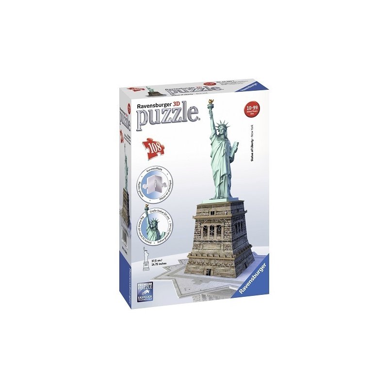 Ravensburger - Puzzle 3D Statuia Libertatii 180 piese