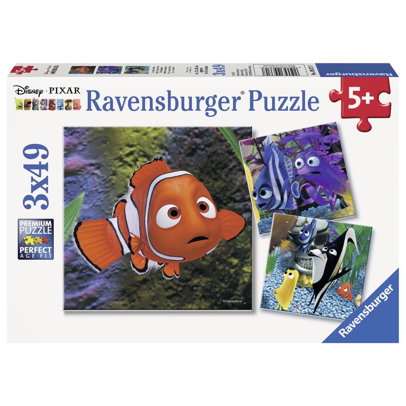 Ravensburger - Puzzle In cautarea lui Nemo, 3x49 piese