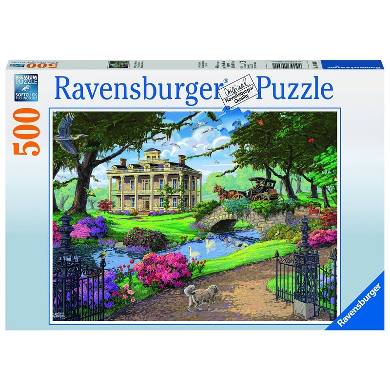 Ravensburger - Puzzle In vizita la conac, 500 piese