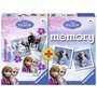 Puzzle si Joc Memory Frozen 3 Buc In Cutie 25/36/49 Piese - 1