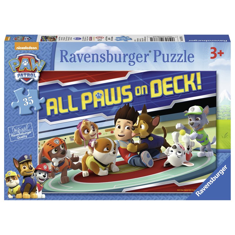 Ravensburger - PUZZLE PATRULA CATELUSILOR, 35 PIESE